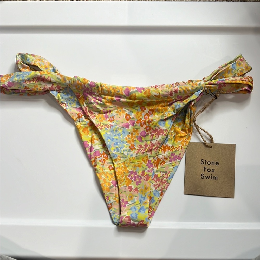 Stone Fox Swim Floral Bikini Bottom XL